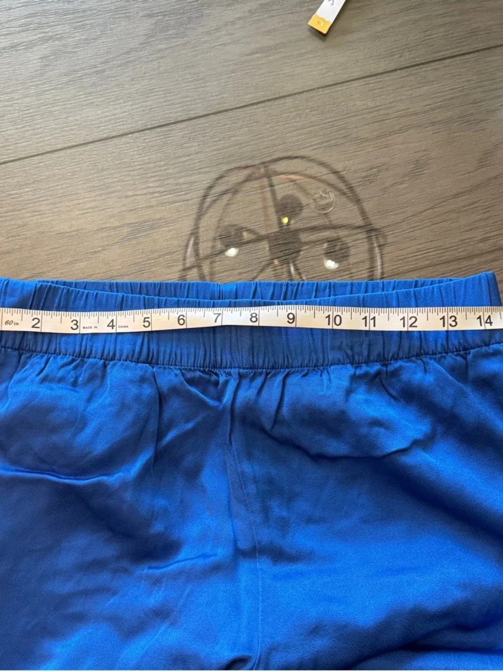J.Crew Blue Wide Leg Pull-On Pants Size 8 Elastic Waist Casual 25359